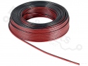 Luidsprekerdraad 2 x 0,75mm² 18AWG meeraderig - 10 meter rol zwart/rood
